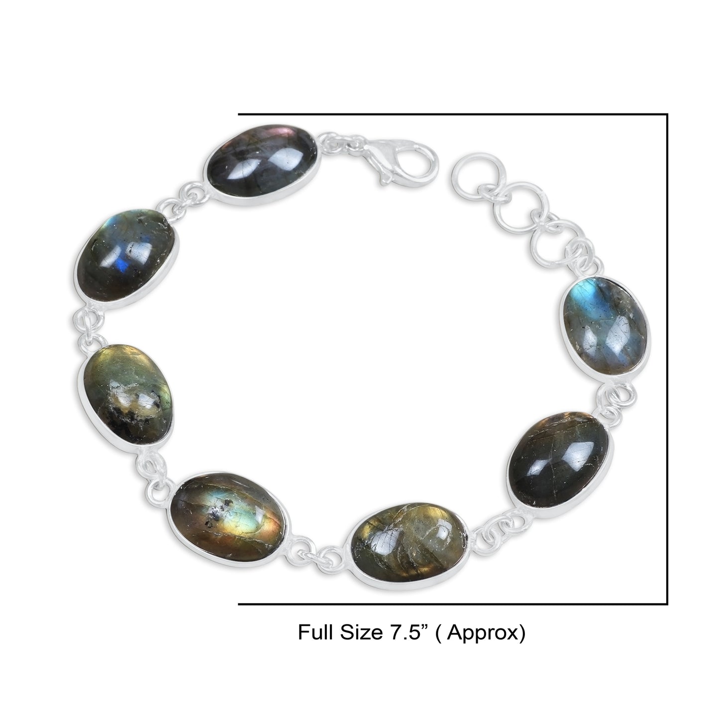 Lot de bracelets en chaîne Bazel faits à la main en cristal assortis pour femmes, bracelets plaqués argent multicolores en gros