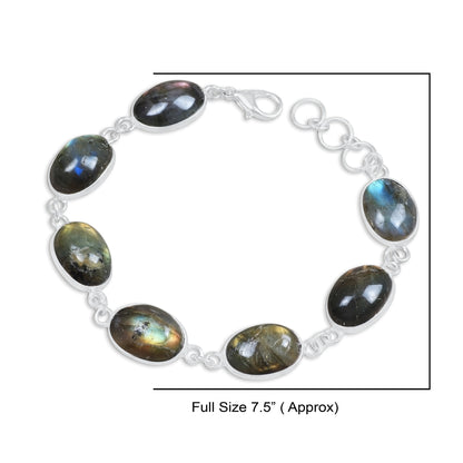 Lot de bracelets en chaîne Bazel faits à la main en cristal assortis pour femmes, bracelets plaqués argent multicolores en gros