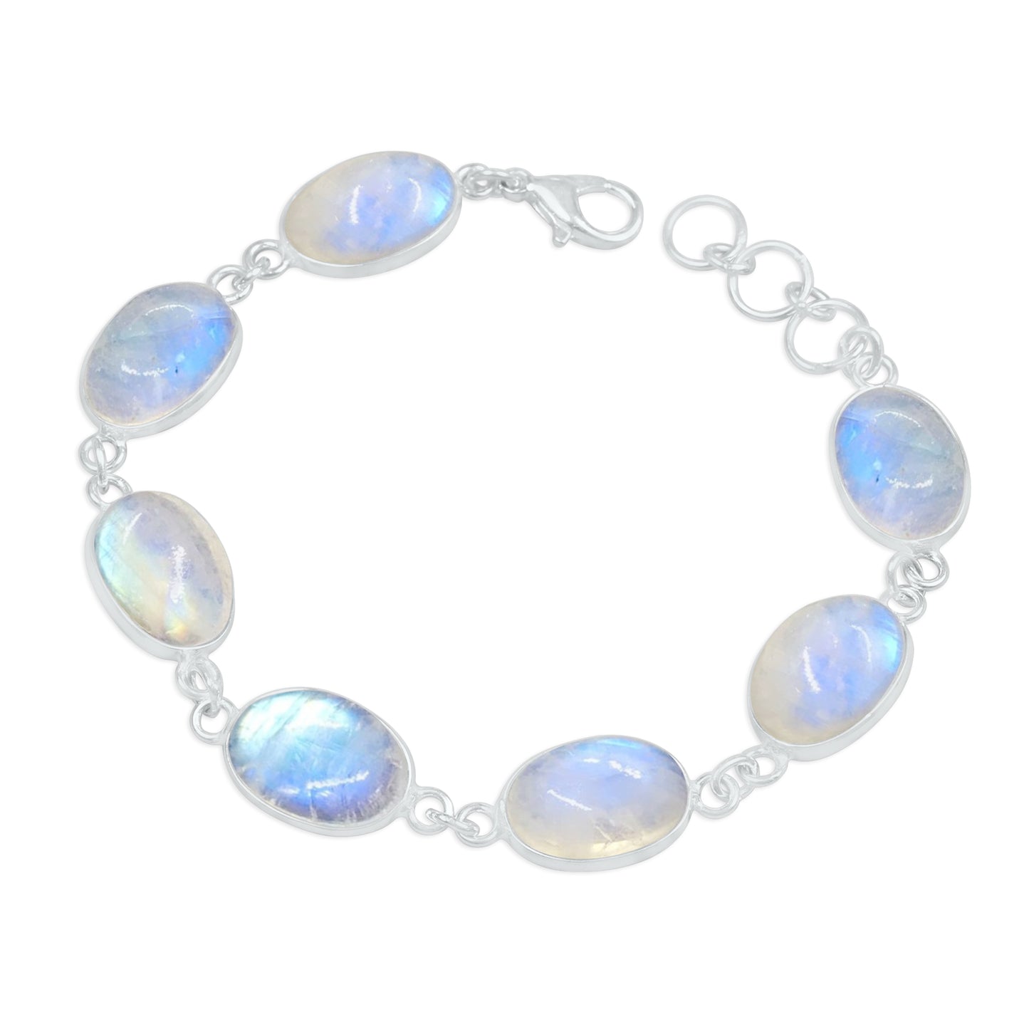 Lot de bracelets en chaîne Bazel faits à la main en cristal assortis pour femmes, bracelets plaqués argent multicolores en gros