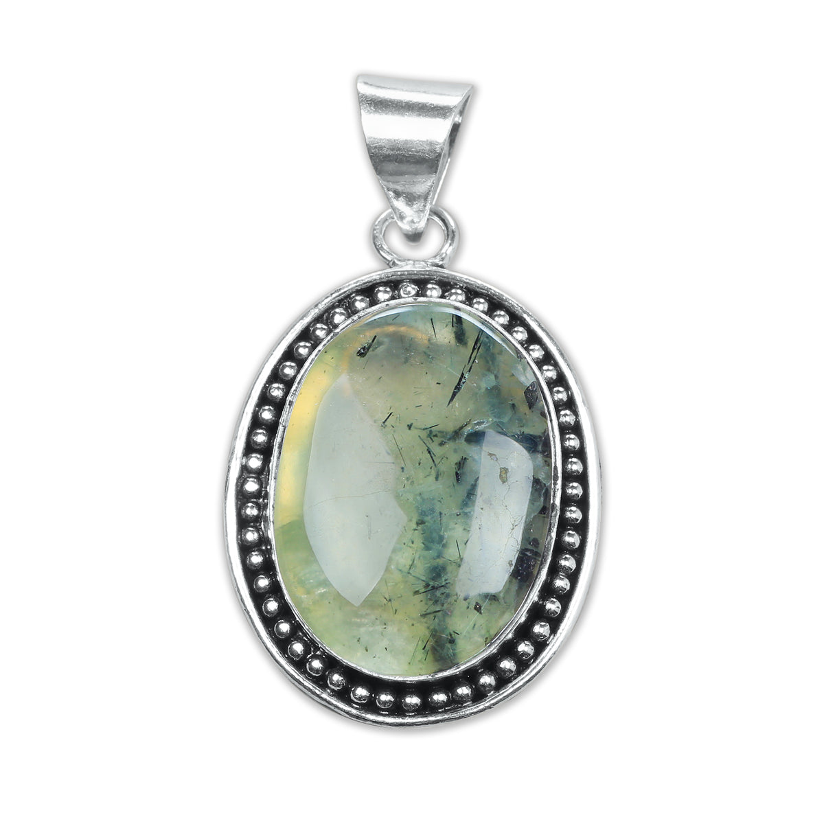 Prehnite Designer Pendants – Silver-Plated, Handmade, Assorted Designs | Wholesale