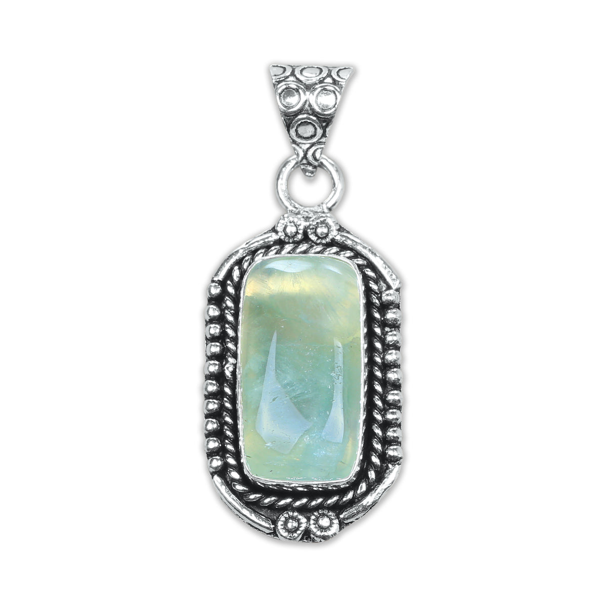 Prehnite Designer Pendants – Silver-Plated, Handmade, Assorted Designs | Wholesale
