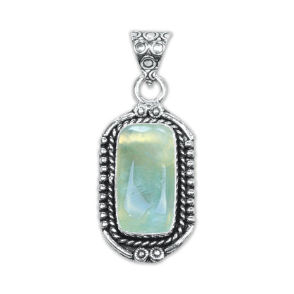 Prehnite Designer Pendants – Silver-Plated, Handmade, Assorted Designs | Wholesale