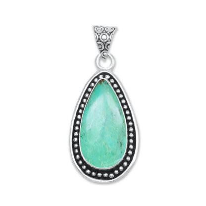 Chrysoprase Pendants – Silver-Plated, Handmade, Designer Boho | Wholesale