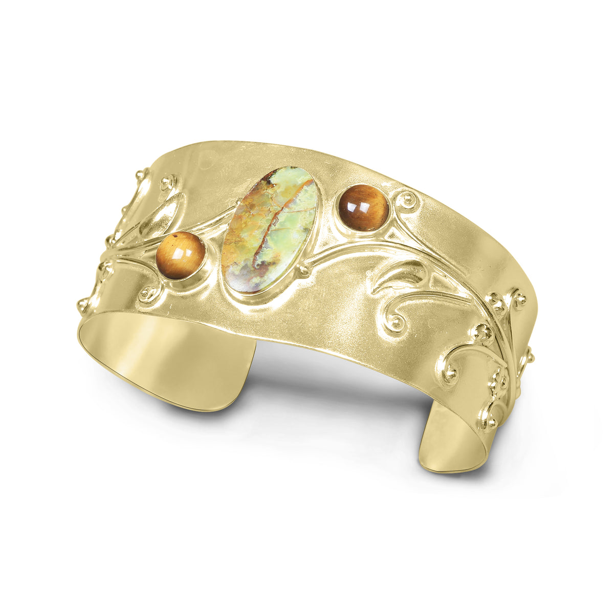 Statement Gemstone Bangles – Silver-Plated, Adjustable Handmade Cuffs | Wholesale (Made to Order)