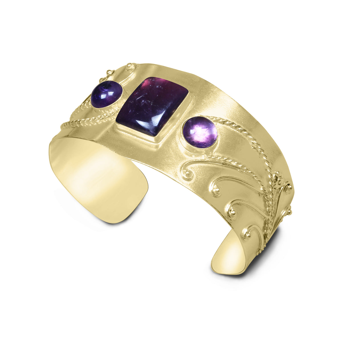 Statement Gemstone Bangles – Silver-Plated, Adjustable Handmade Cuffs | Wholesale (Made to Order)