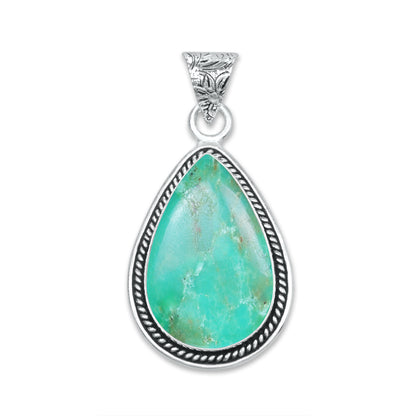 Chrysoprase Pendants – Silver-Plated, Handmade, Designer Boho | Wholesale