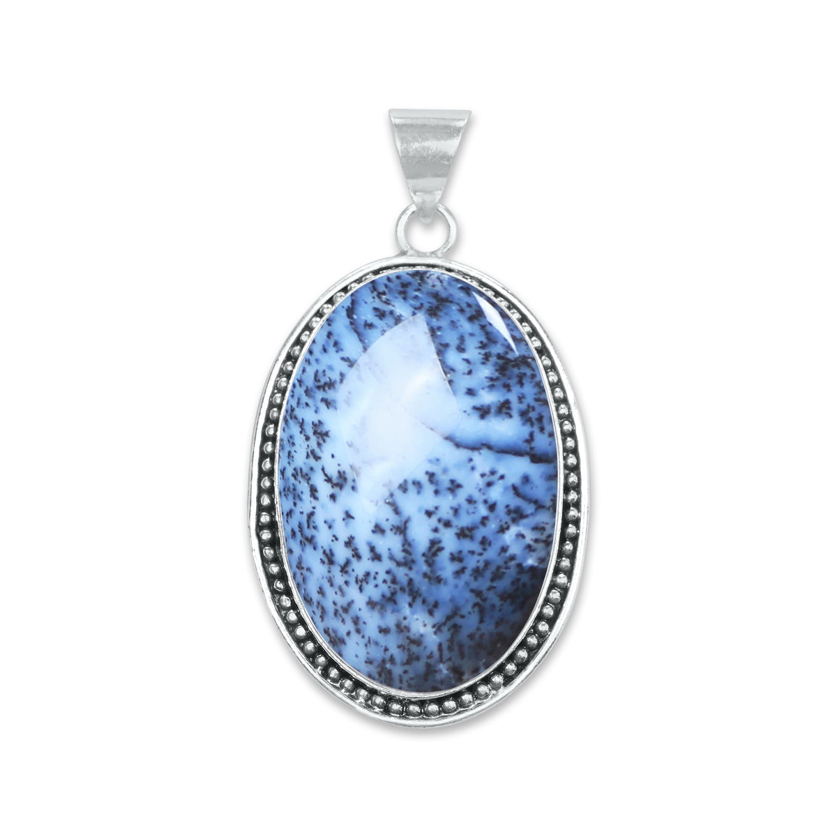 Dendrite Opal Pendants – Silver-Plated, Handmade, Designer Boho | Wholesale