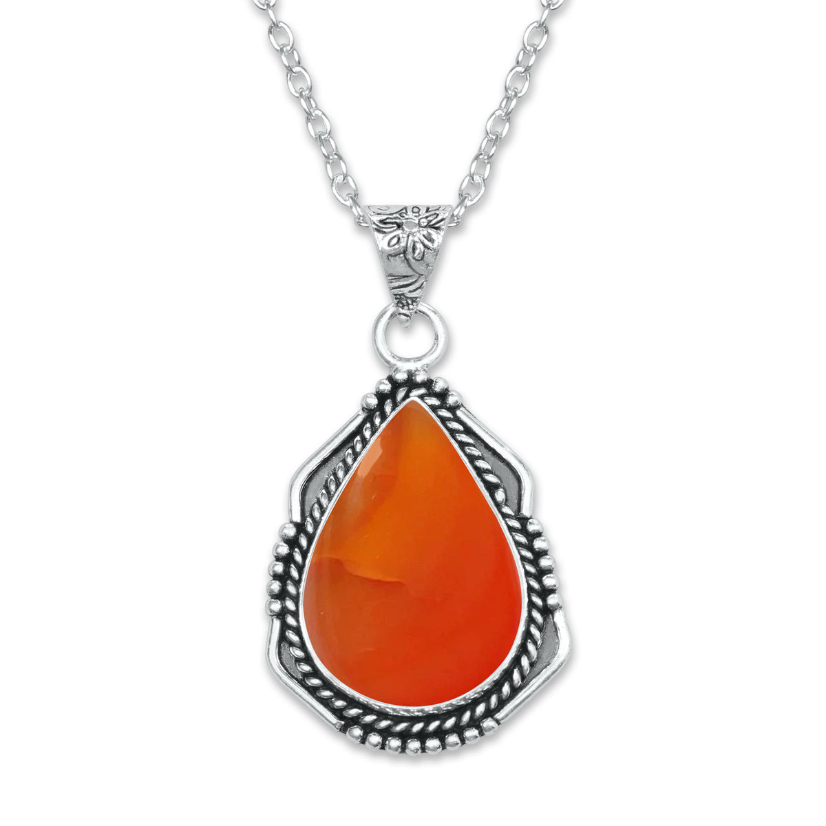 Carnelian Pendants – Silver-Plated, Handmade, Designer Boho | Wholesale