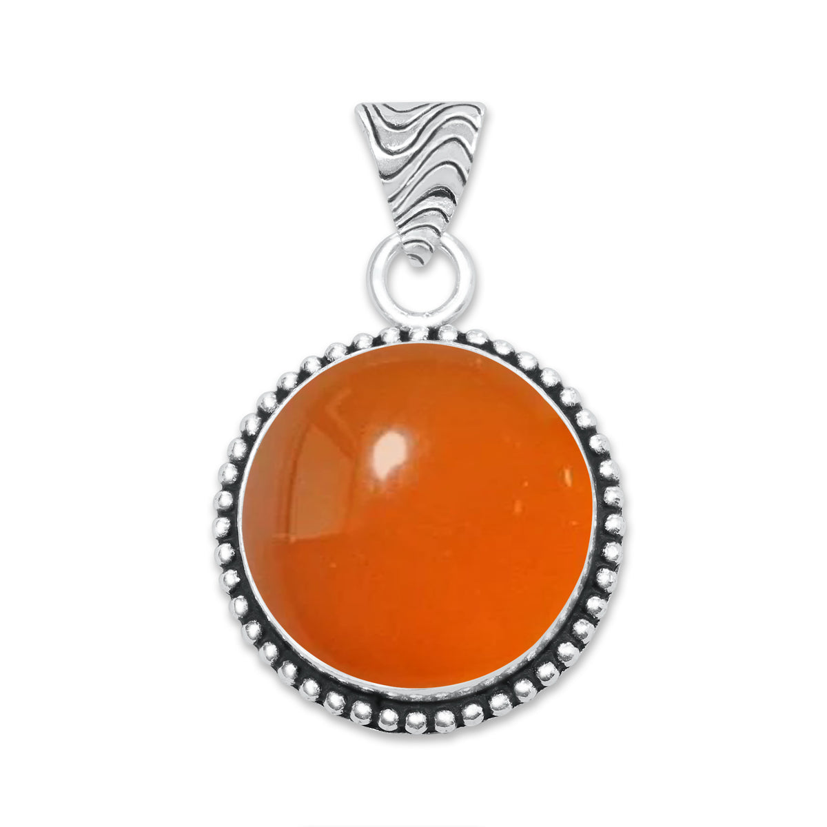 Carnelian Pendants – Silver-Plated, Handmade, Designer Boho | Wholesale