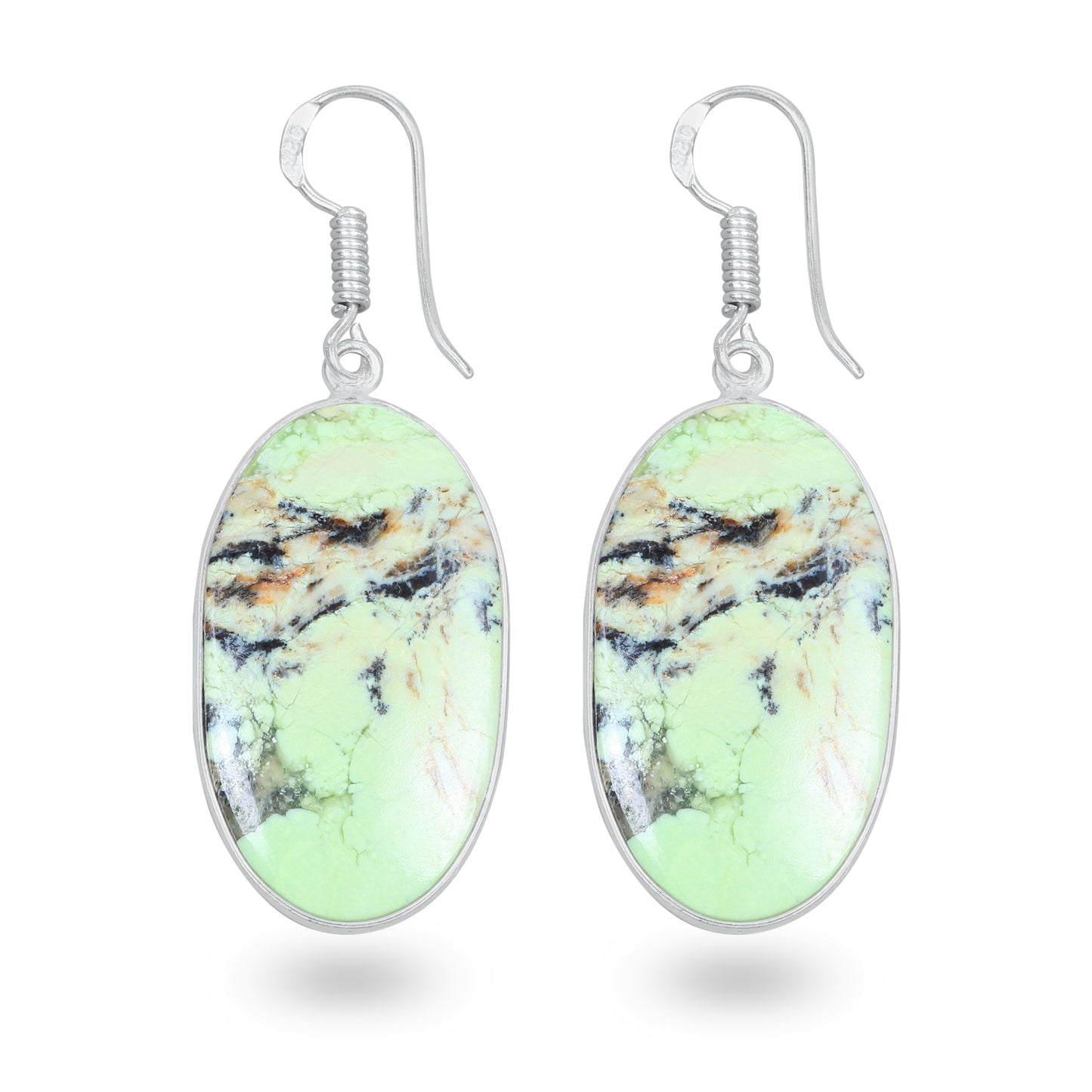 Mtorolite (Chrome Chalcedony) Earrings – Minimalist, Silver-Plated | Wholesale & Handmade