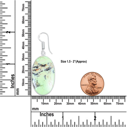 Mtorolite (Chrome Chalcedony) Earrings – Minimalist, Silver-Plated | Wholesale & Handmade