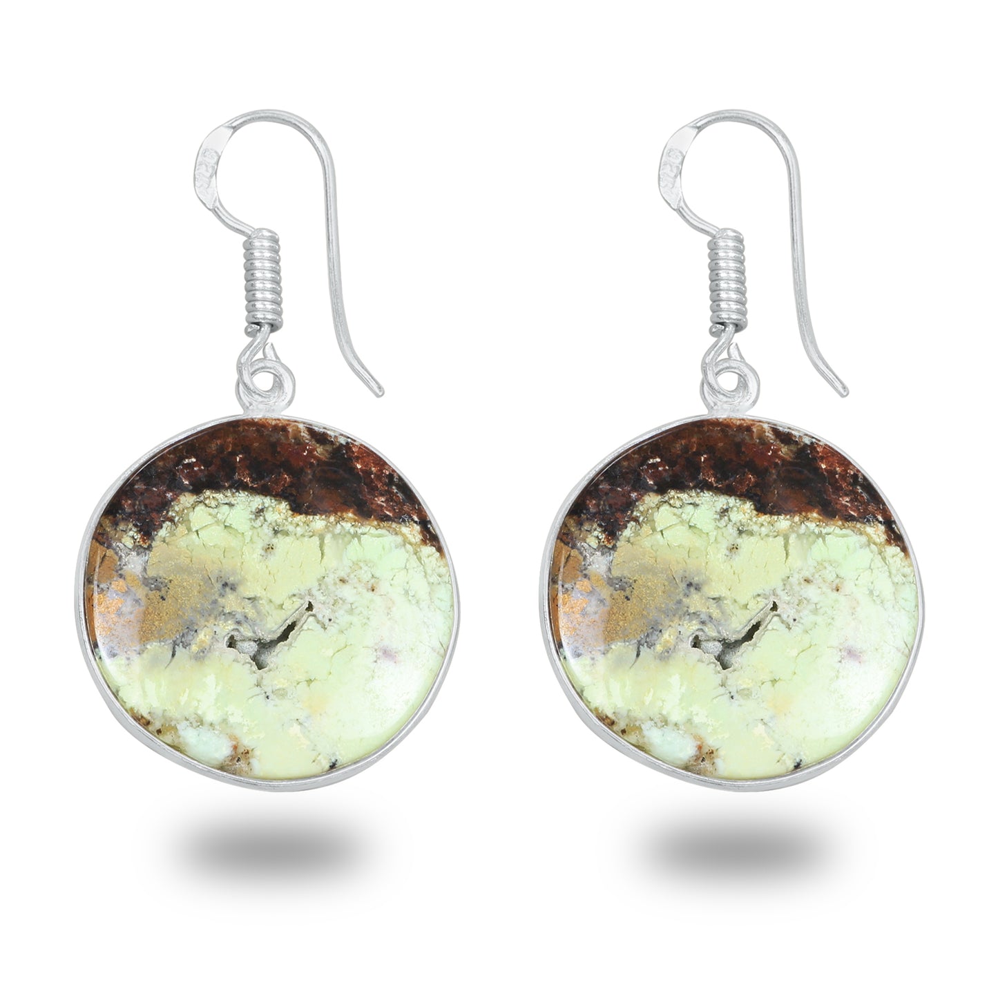 Mtorolite (Chrome Chalcedony) Earrings – Minimalist, Silver-Plated | Wholesale & Handmade