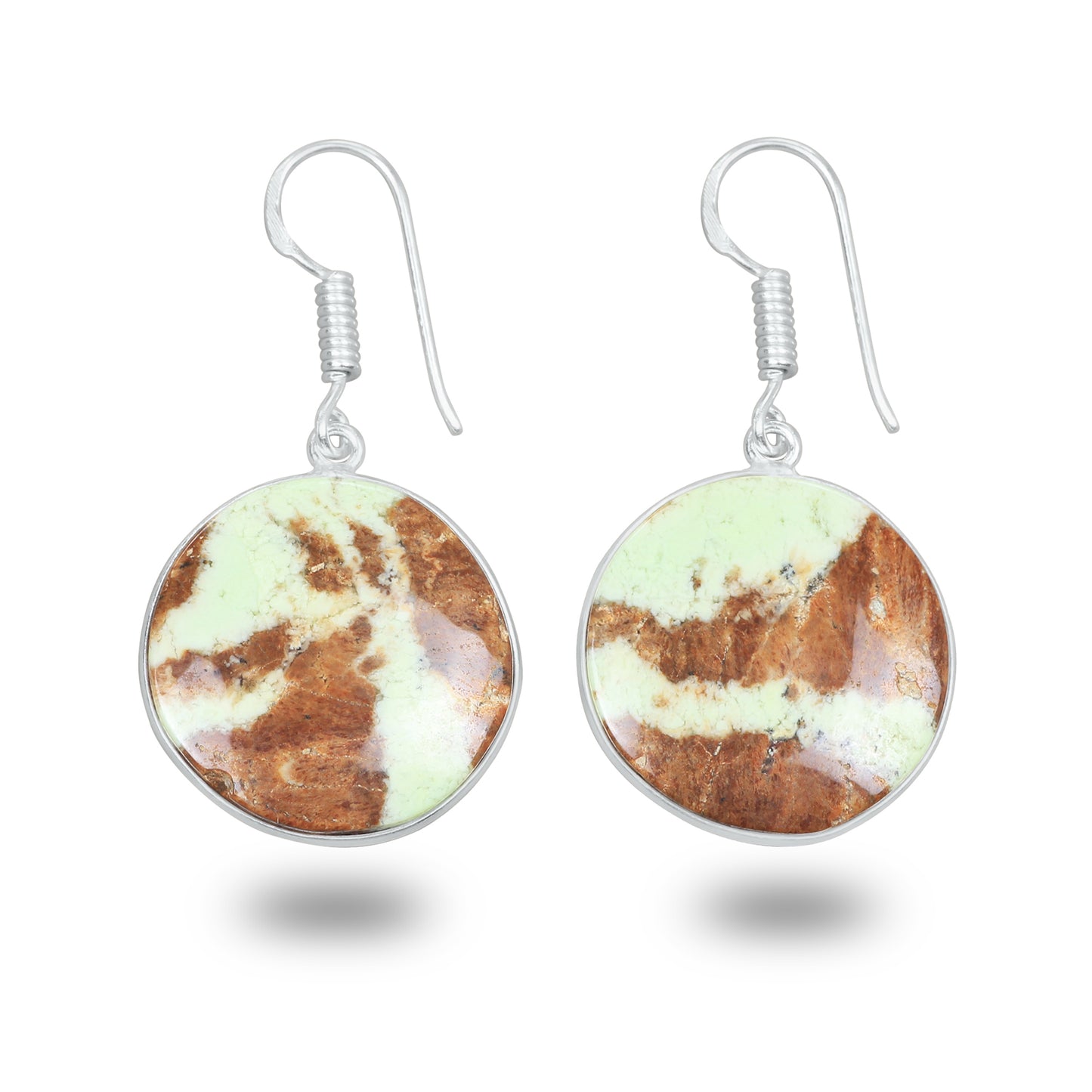 Mtorolite (Chrome Chalcedony) Earrings – Minimalist, Silver-Plated | Wholesale & Handmade