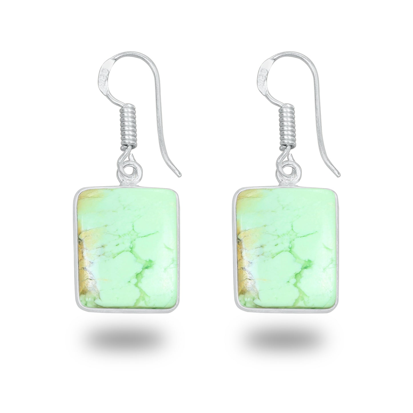 Mtorolite (Chrome Chalcedony) Earrings – Minimalist, Silver-Plated | Wholesale & Handmade