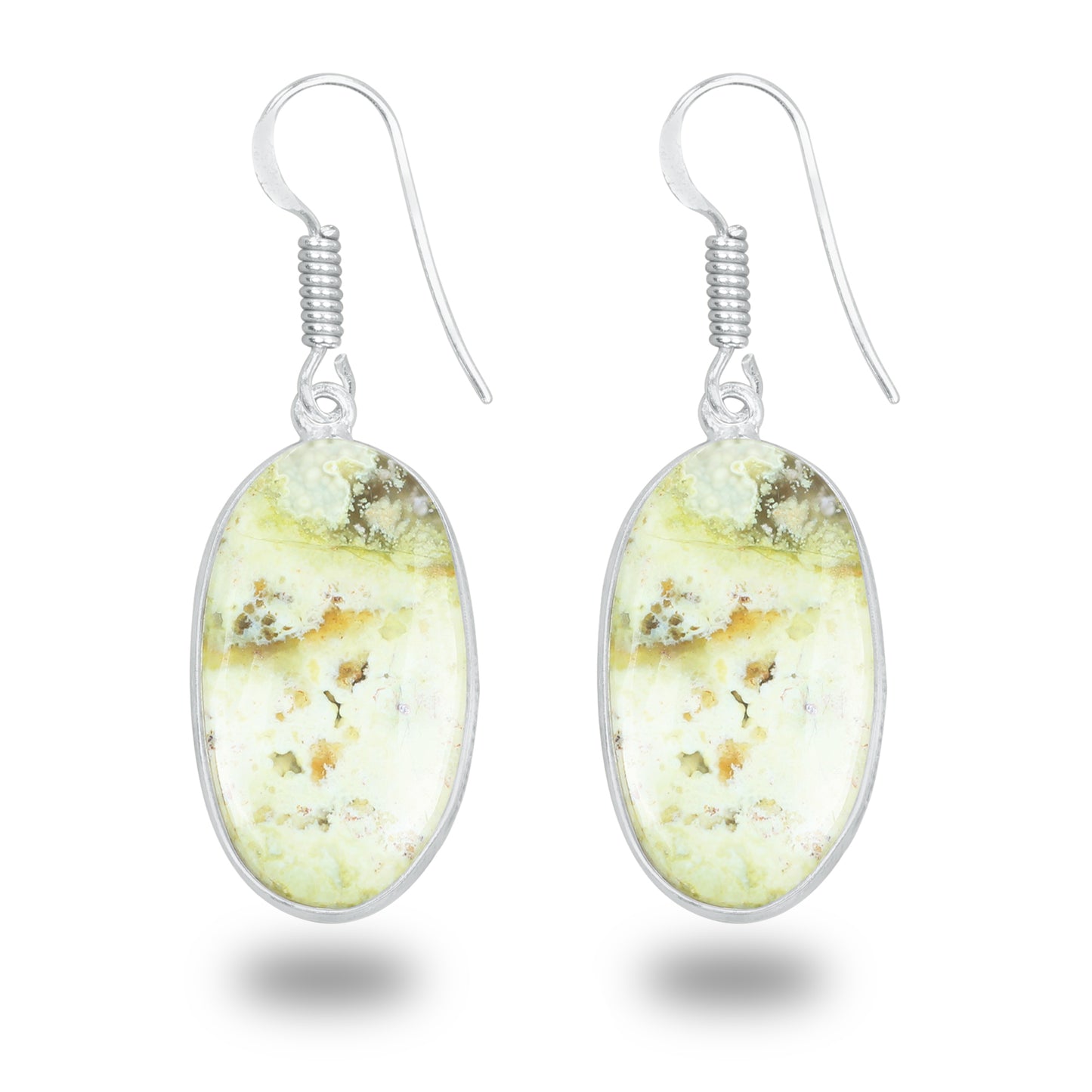 Mtorolite (Chrome Chalcedony) Earrings – Minimalist, Silver-Plated | Wholesale & Handmade