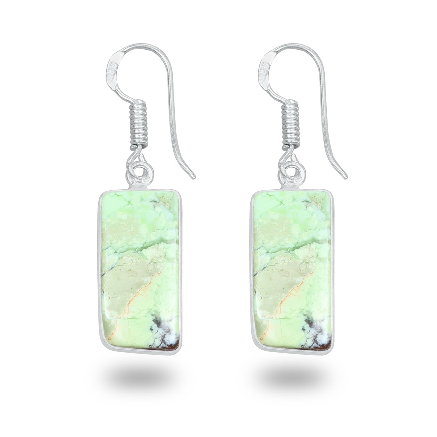 Mtorolite (Chrome Chalcedony) Earrings – Minimalist, Silver-Plated | Wholesale & Handmade