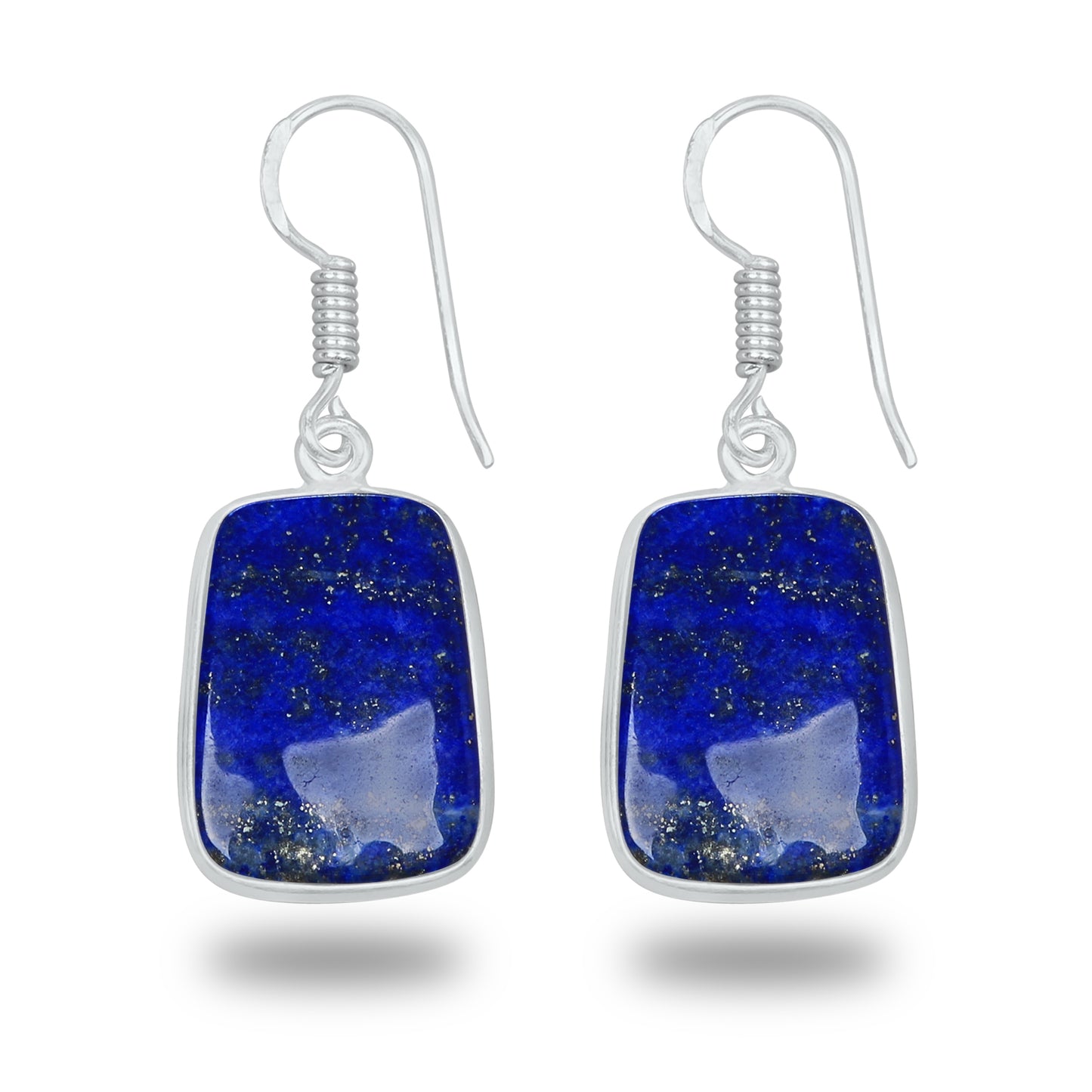 Boucles d'oreilles en lapis-lazuli – Minimalistes, plaquées argent | Bijoux Simple Works en gros