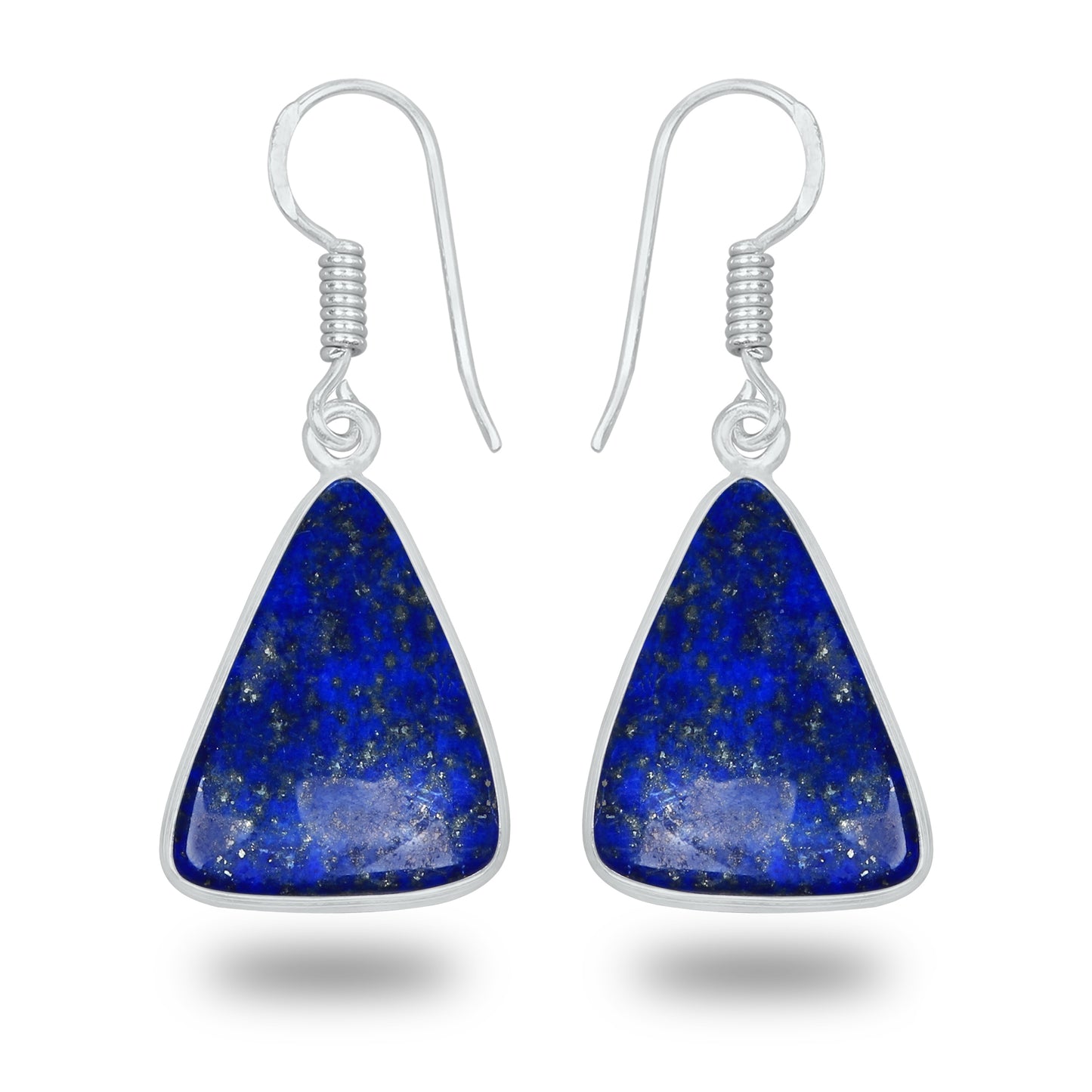 Boucles d'oreilles en lapis-lazuli – Minimalistes, plaquées argent | Bijoux Simple Works en gros