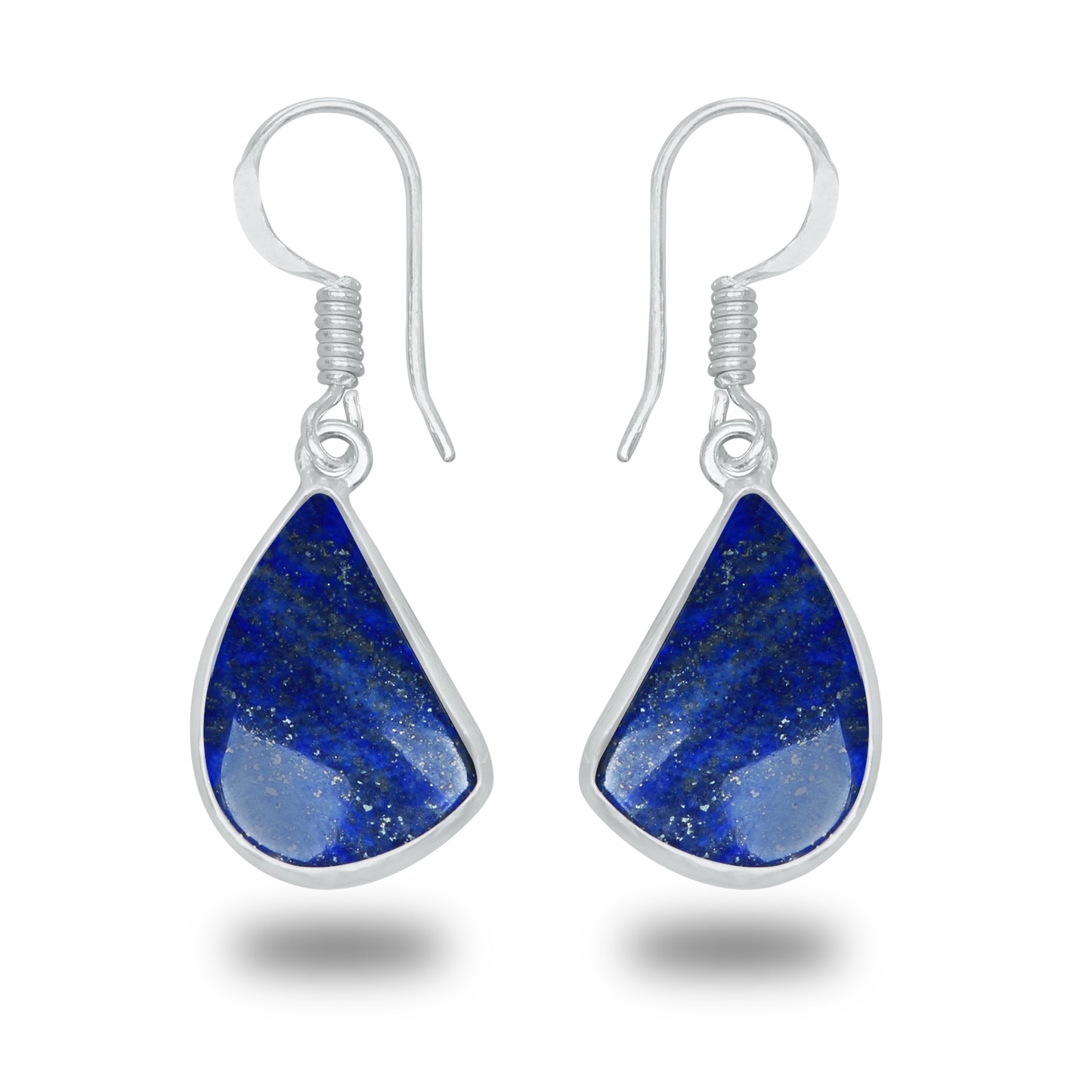 Boucles d'oreilles en lapis-lazuli – Minimalistes, plaquées argent | Bijoux Simple Works en gros