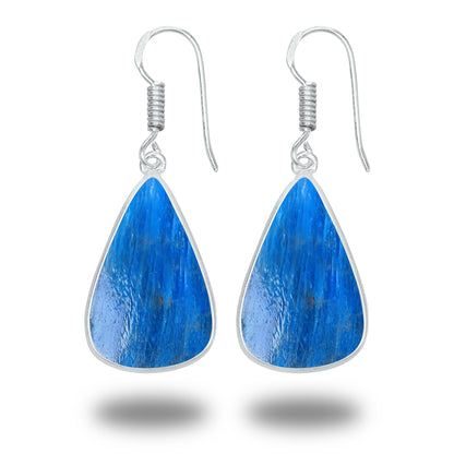 Apatite Earrings – Minimalist, Silver-Plated | Wholesale Handmade Jewelry