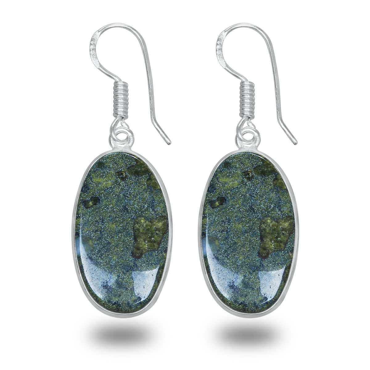Dragon Blood Jasper Earrings – Minimalist, Silver-Plated | Wholesale & Handmade
