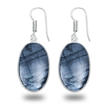 Picasso Jasper Earrings – Minimalist, Silver-Plated | Wholesale & Handmade