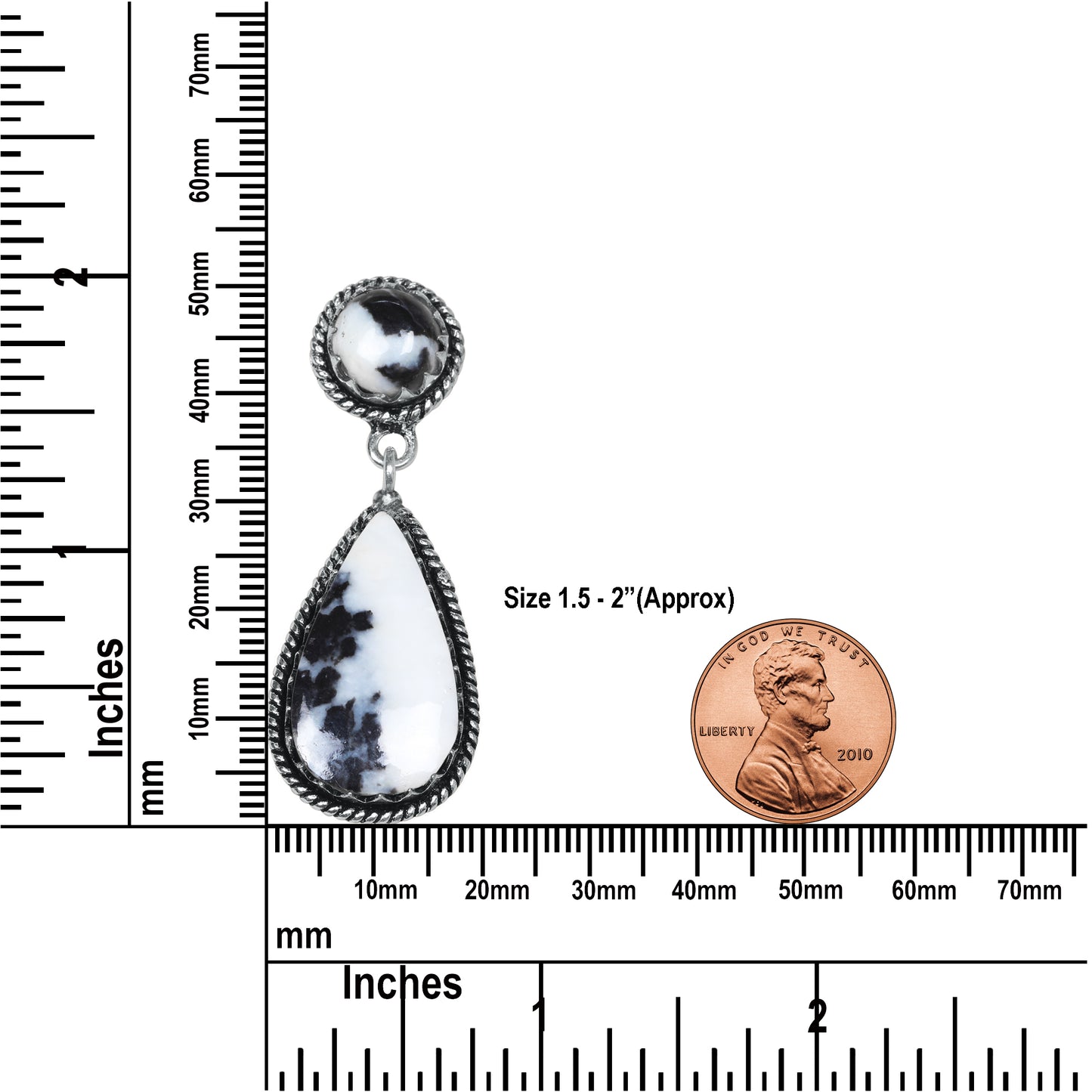 Boucles d'oreilles en turquoise Buffalo – Minimalistes, plaquées argent | Vente en gros et fabrication artisanale