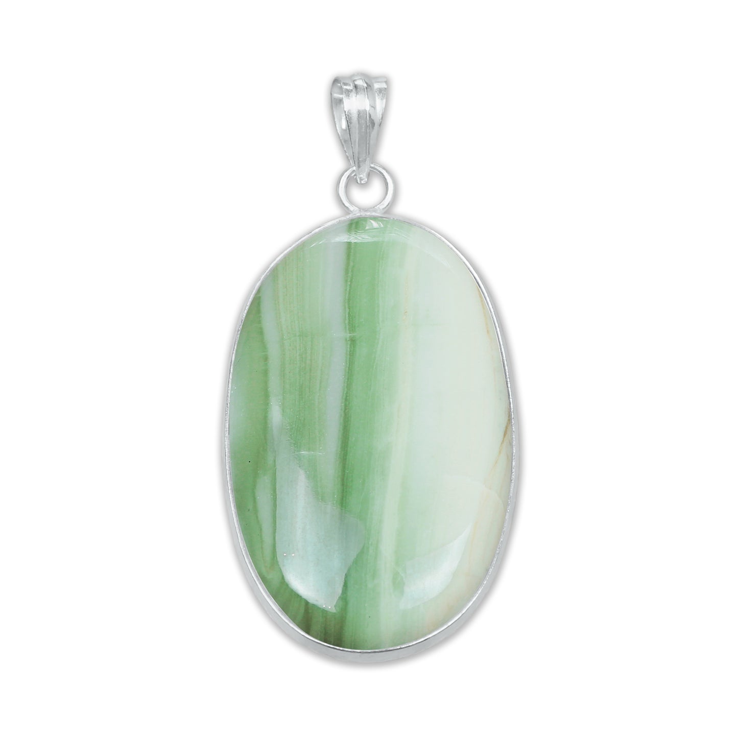 Serpentine Simple work Pendants -  Handmade, Silver-Plated Brass, Wholesale