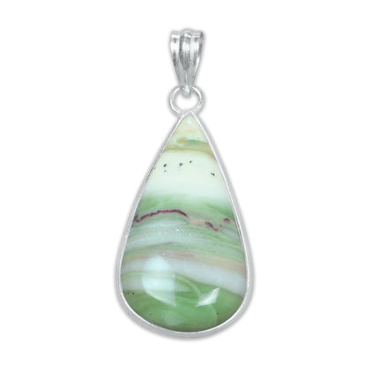 Serpentine Simple work Pendants -  Handmade, Silver-Plated Brass, Wholesale