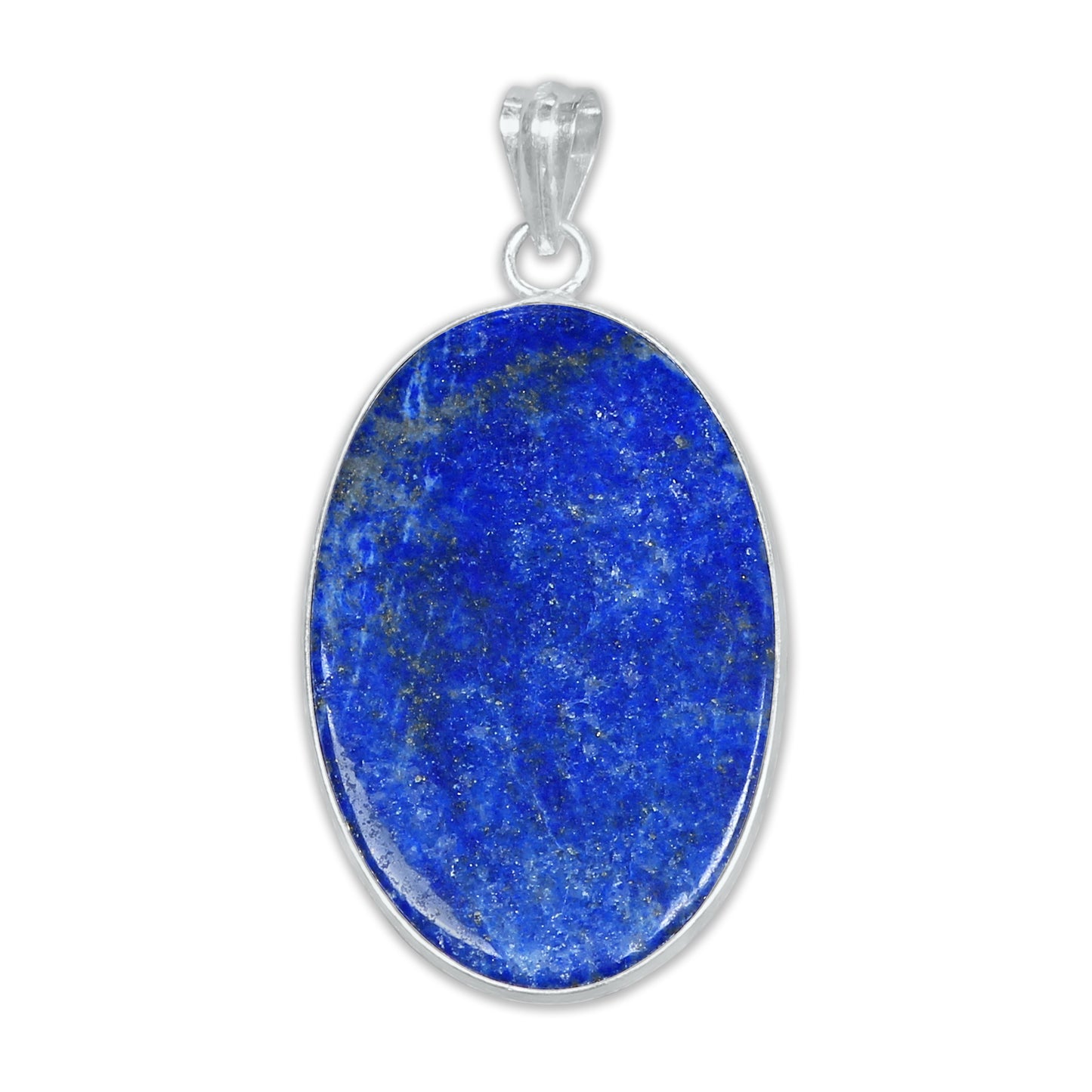 Pendentifs minimalistes en lapis-lazuli - Faits main, plaqués argent, vente en gros