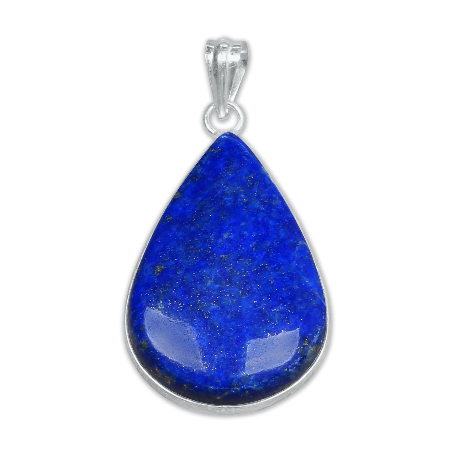 Pendentifs minimalistes en lapis-lazuli - Faits main, plaqués argent, vente en gros