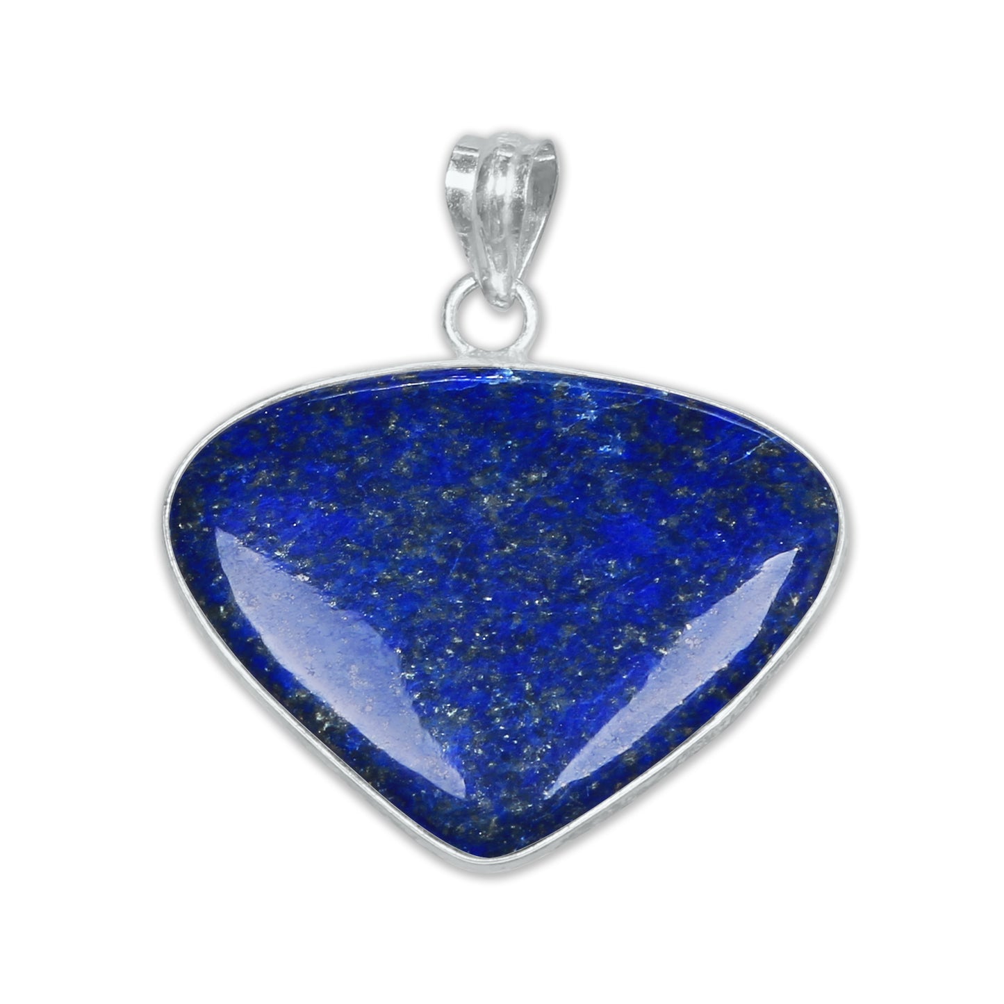 Pendentifs minimalistes en lapis-lazuli - Faits main, plaqués argent, vente en gros
