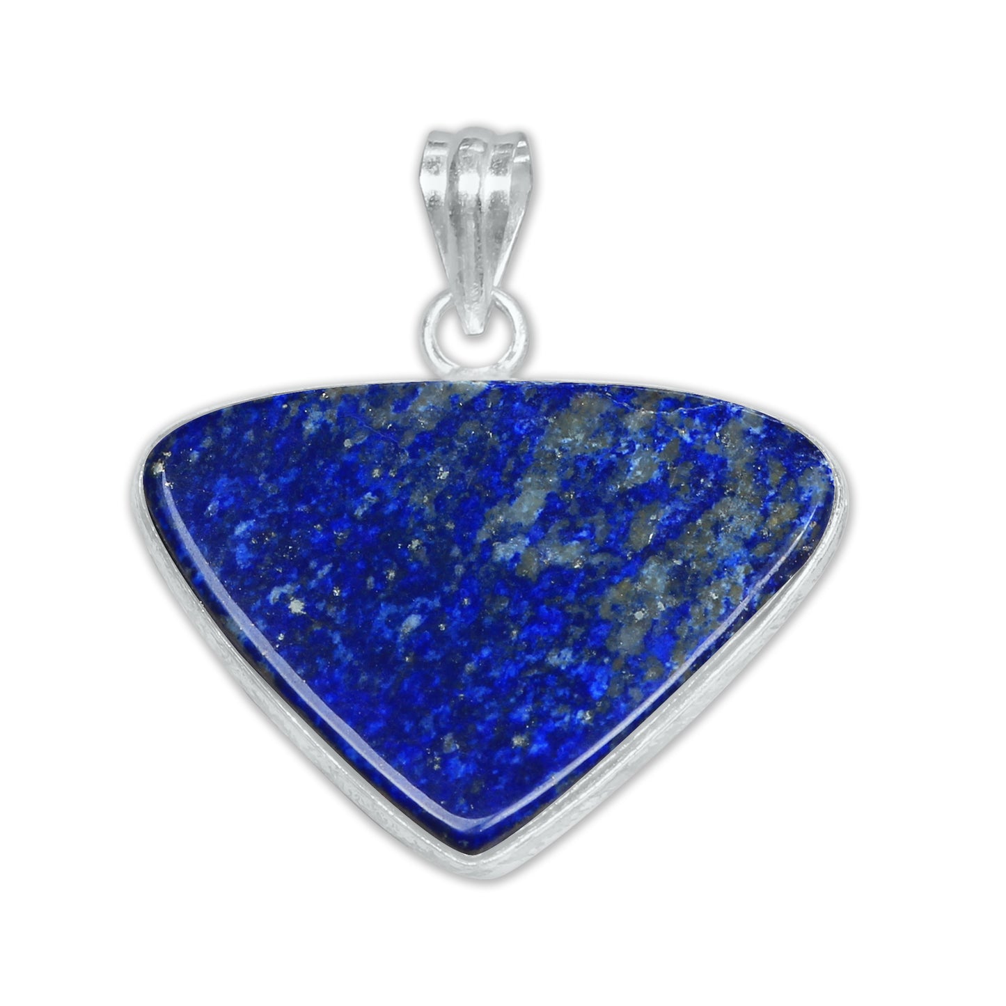 Pendentifs minimalistes en lapis-lazuli - Faits main, plaqués argent, vente en gros