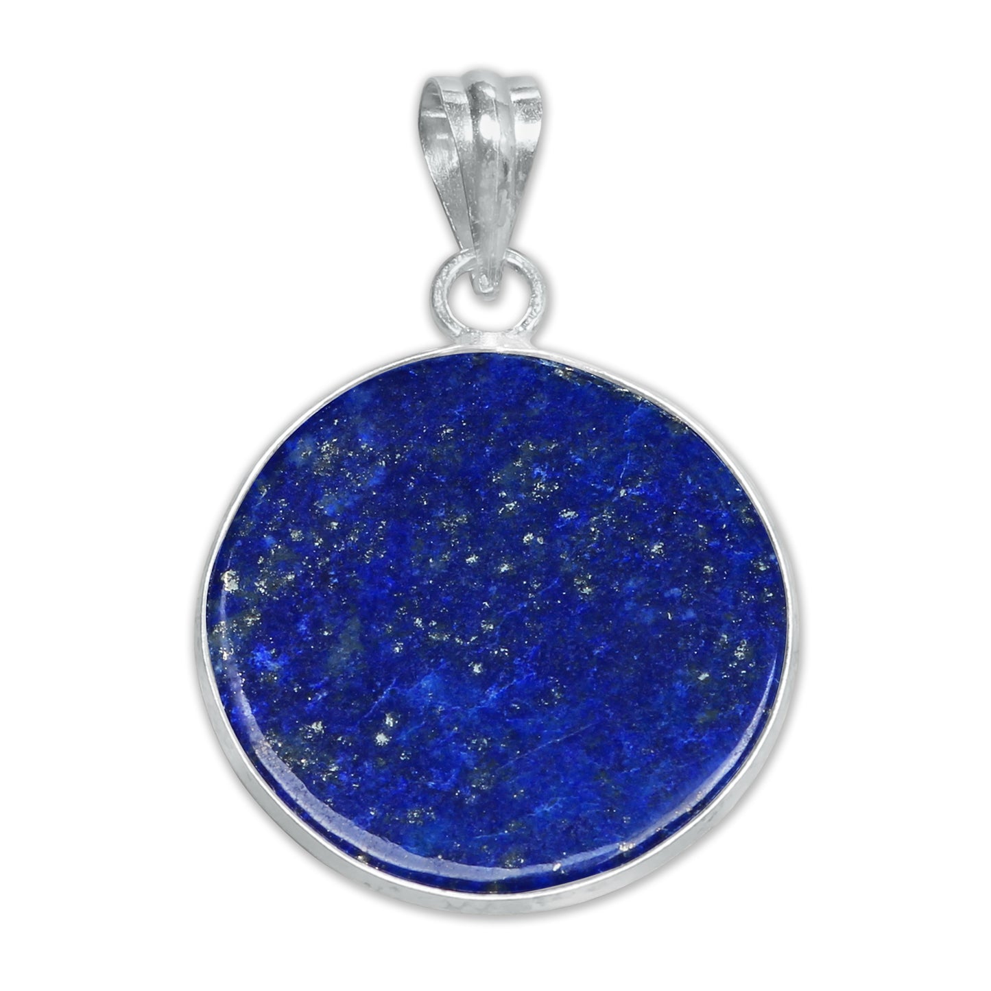 Pendentifs minimalistes en lapis-lazuli - Faits main, plaqués argent, vente en gros