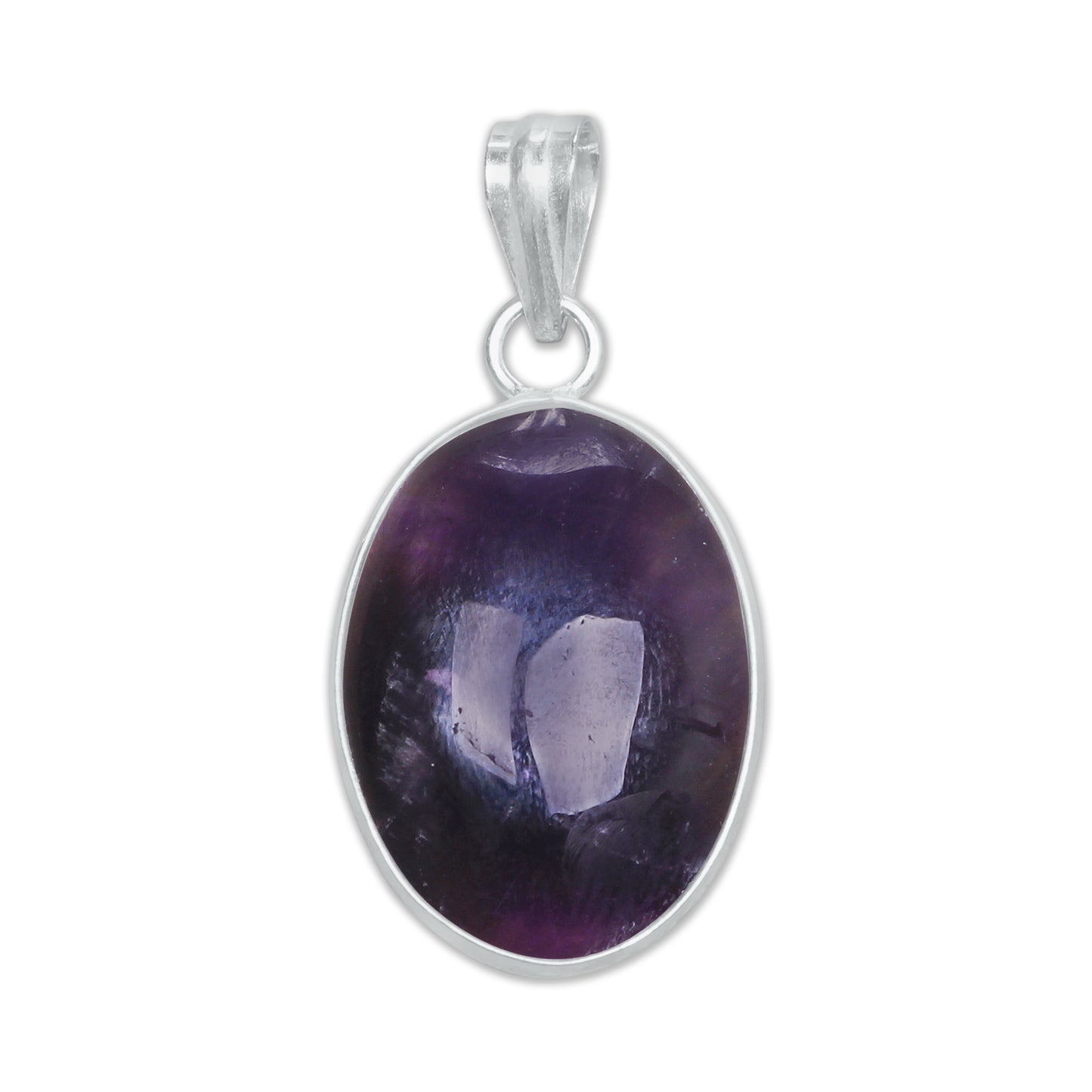 Natürliche Amethyst Anhänger Halskette Lila Amethyst Kristall Handgemachte Lünette Anhänger Halskette Für Frauen
