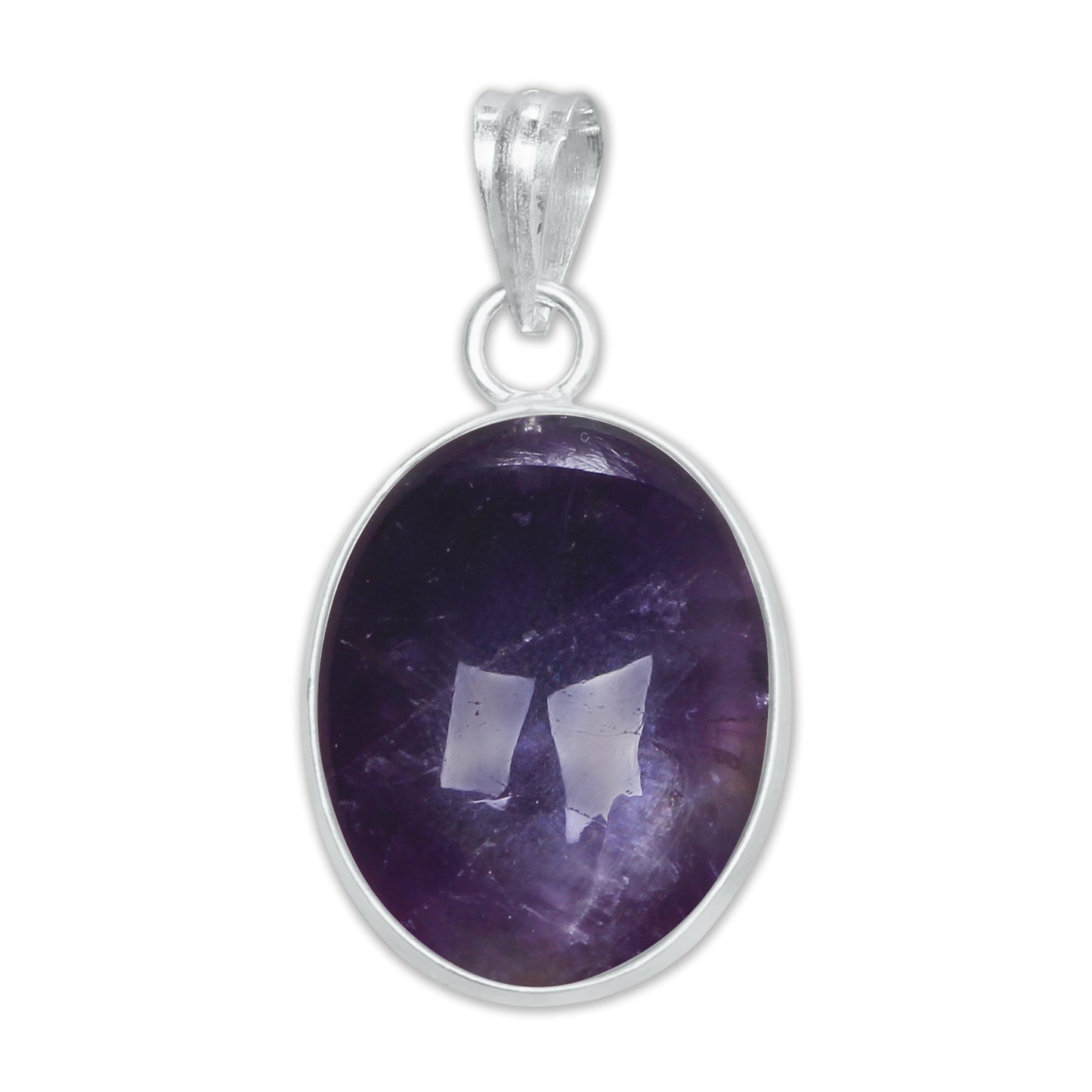 Natürliche Amethyst Anhänger Halskette Lila Amethyst Kristall Handgemachte Lünette Anhänger Halskette Für Frauen
