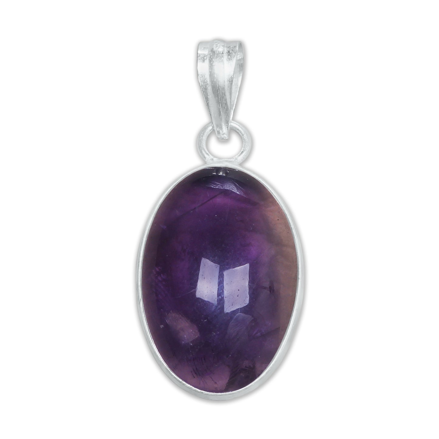 Natürliche Amethyst Anhänger Halskette Lila Amethyst Kristall Handgemachte Lünette Anhänger Halskette Für Frauen