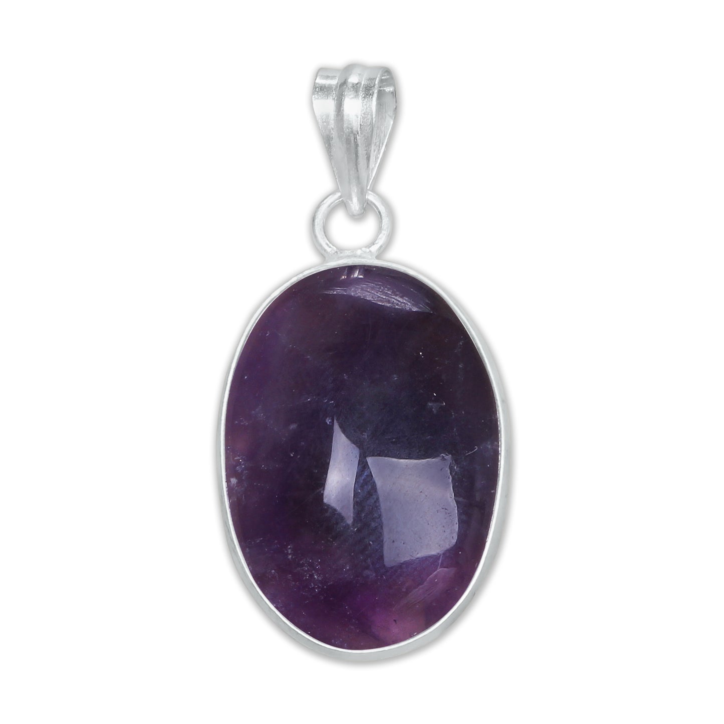 Natürliche Amethyst Anhänger Halskette Lila Amethyst Kristall Handgemachte Lünette Anhänger Halskette Für Frauen