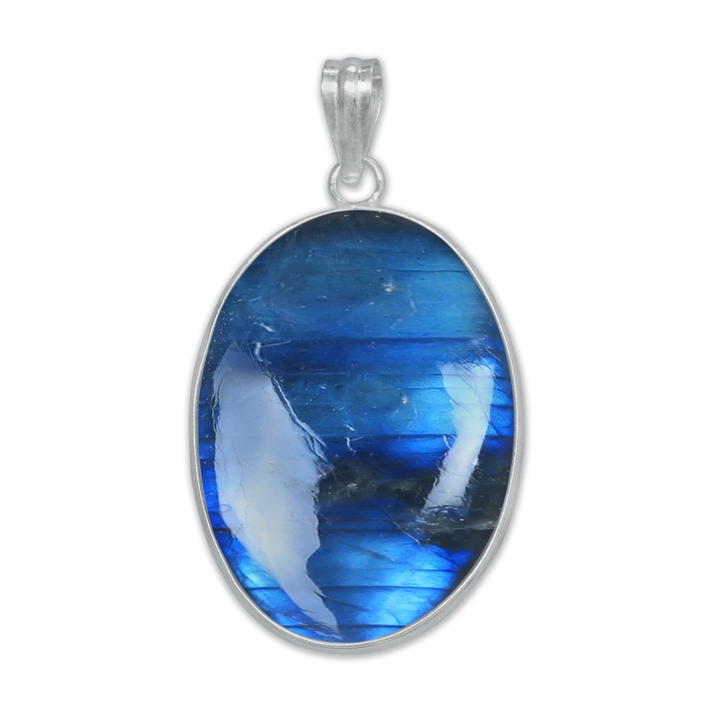 Pendentifs minimalistes en labradorite - Faits à la main, laiton plaqué argent, vente en gros