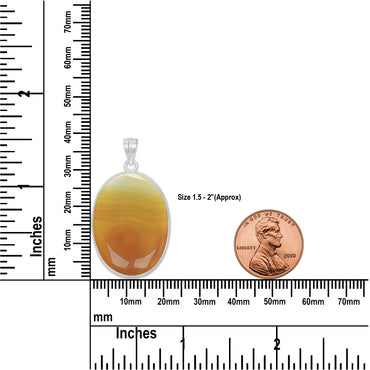Banded Onyx (dyed) Simple work Pendants -  Handmade, Silver-Plated Brass, Wholesale
