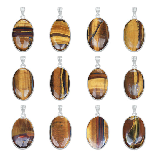 Pendentifs en pierres précieuses amazonites faits à la main - Qualité AAA, laiton plaqué argent, formes assorties