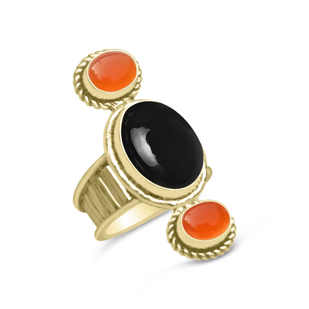 Multi-Stone Boho Cocktail Rings – Assorted Designs, 18K Gold Plated | Wholesale