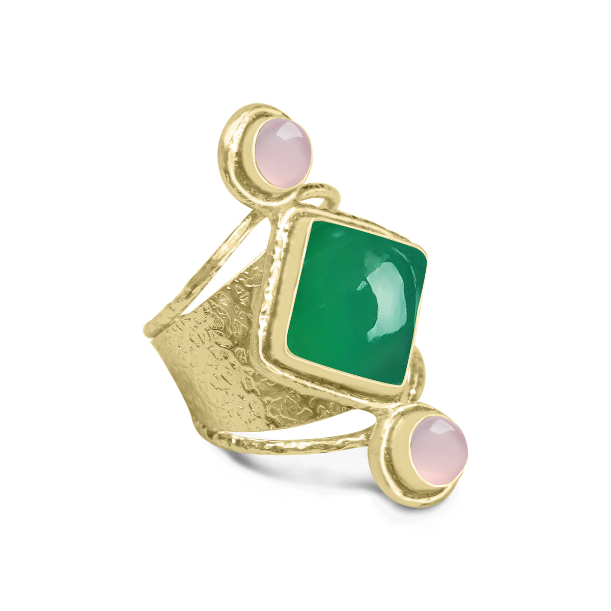 Multi-Stone Boho Cocktail Rings – Assorted Designs, 18K Gold Plated | Wholesale