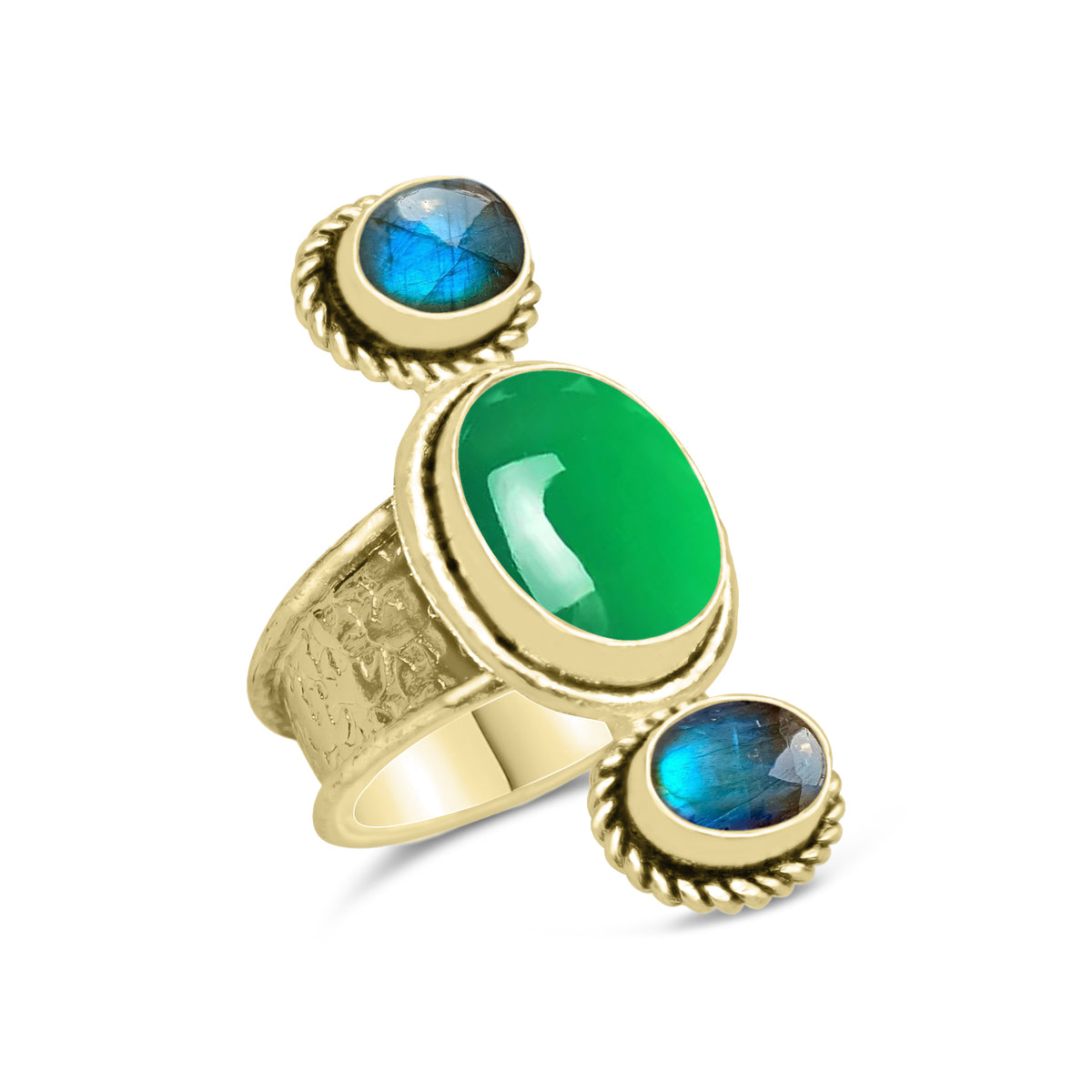 Multi-Stone Boho Cocktail Rings – Assorted Designs, 18K Gold Plated | Wholesale