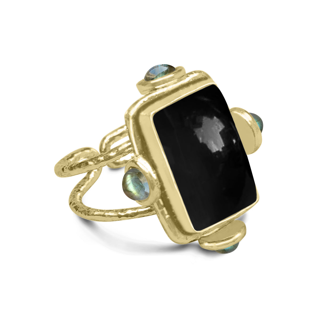 Multi-Stone Boho Cocktail Rings – Assorted Designs, 18K Gold Plated | Wholesale