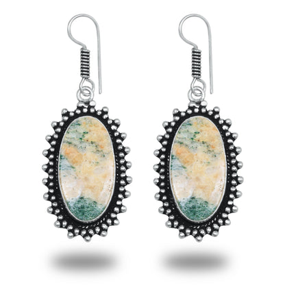 Boucles d'oreilles bohèmes en cristal pour femme - Plaqué argent, design, chic, assorties et en gros