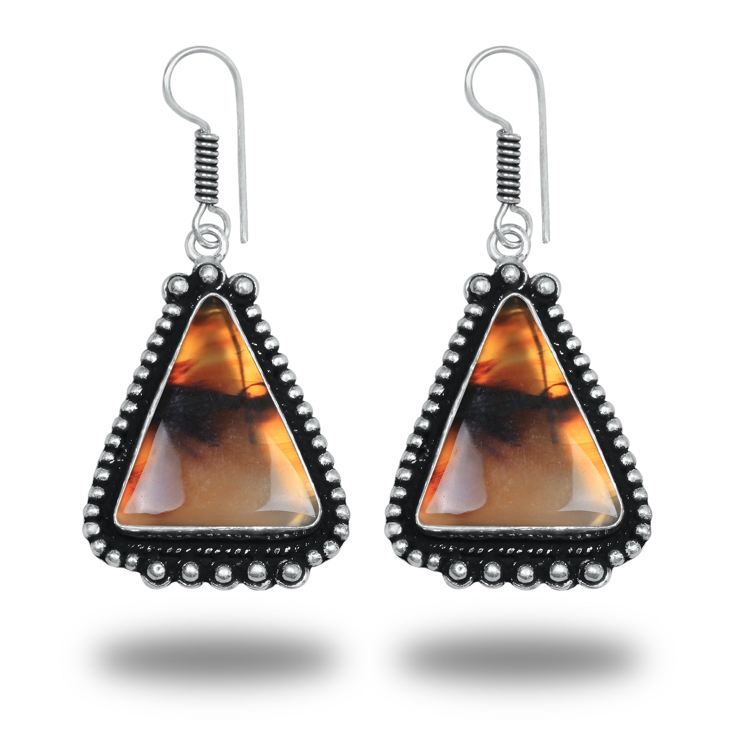 Boucles d'oreilles bohèmes en cristal pour femme - Plaqué argent, design, chic, assorties et en gros