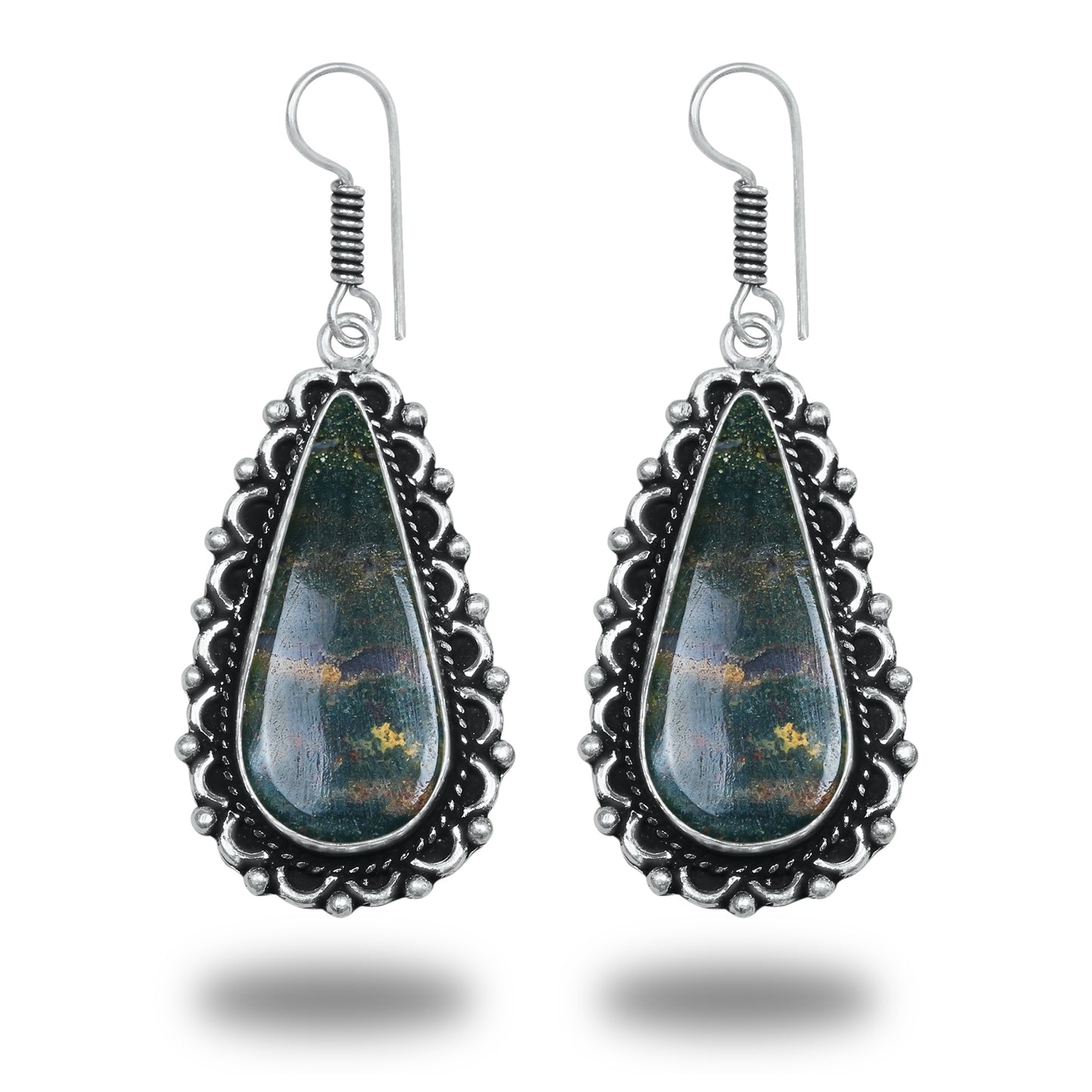 Boucles d'oreilles bohèmes en cristal pour femme - Plaqué argent, design, chic, assorties et en gros