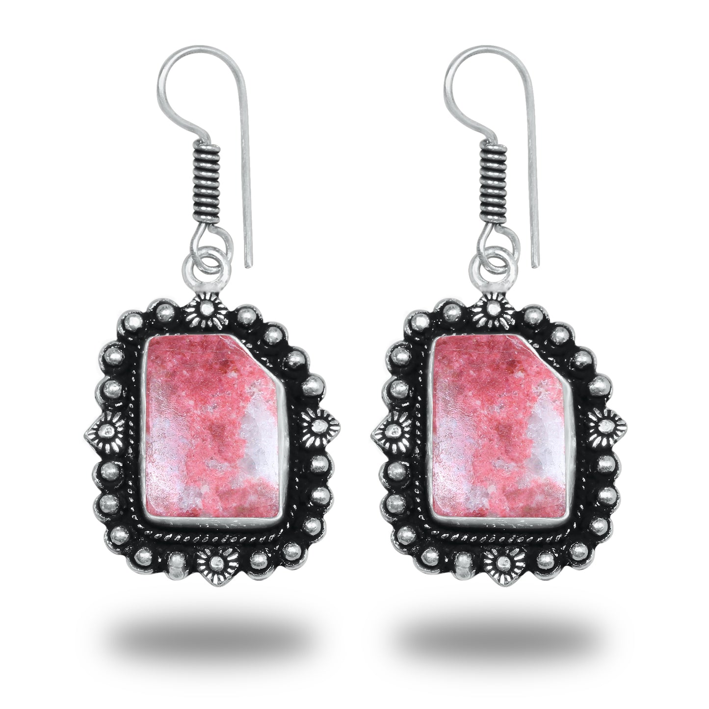 Boucles d'oreilles bohèmes en cristal pour femme - Plaqué argent, design, chic, assorties et en gros