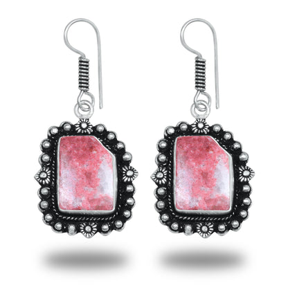 Boucles d'oreilles bohèmes en cristal pour femme - Plaqué argent, design, chic, assorties et en gros